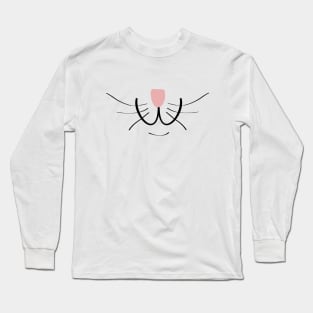 funny cat face Long Sleeve T-Shirt